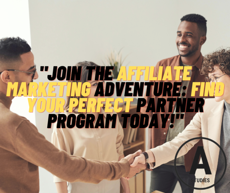 Join the affiliate marketing journey: Find your perfect partner program today!