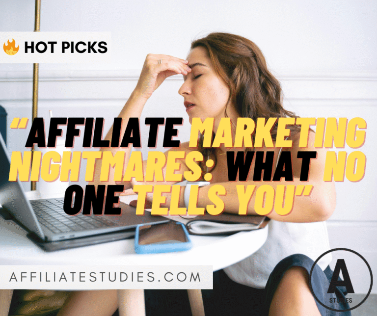 Affiliate Marketing Nightmares: What No One Tells You
